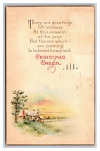 Christmas Cheer Winter Landscape and Poem DB Postcard Z6 - £2.29 GBP