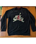 Nike Air Jordan Jumpman Classic Crewneck Sweatshirt Black Red White BV60... - $29.02