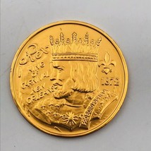 Lot of 4 - 1986 Rex King of Carnival New Orleans Mardi Gras Aluminum Gold Token - £7.41 GBP