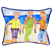 Betsy Drake Grandma At The Beach Extra Large 20 X 24 Indoor Outdoor Pillow - £54.80 GBP