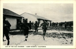 Vtg 1940s Postcard Camp Roberts California CA Out of the Gas Chamber UNP - £5.39 GBP