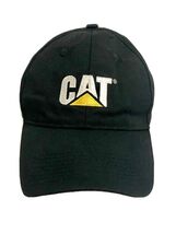 Caterpillar Equipment Strapback Baseball Hat Cap Yellow Center Logo Offi... - $18.98
