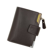 New Fashion Men&#39;s Premium Texture Wallet Solid Color Short Document Wallet Multi - £54.54 GBP