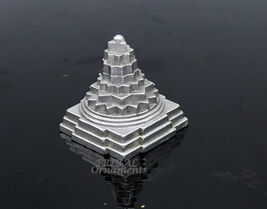 Divine Solid mercury 3d pyramid of Parad Mahalakshmi Yantram figurine MA05 - $121.76