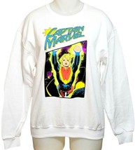 Marvel CAPTAIN MARVEL Soaring Girls White Pullover Women Sweatshirt (Small) - £17.68 GBP