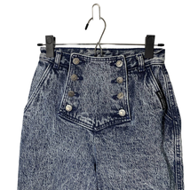 Vintage Rocky Mountain High Waist Acid Wash Bareback Jeans Flap Front - NO SIZE - £60.72 GBP
