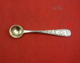 Mayflower by Kirk Sterling Silver Salt Spoon Gold Washed 3 1/4&quot; Heirloom - £45.93 GBP