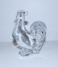 STUNNING SIGNED BACCARAT FRANCE CRYSTAL ROOSTER CHICKEN ZODIAC FIGURINE - £78.99 GBP