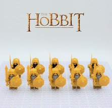 10pcs The Hobbit Erebor Dwarf The Royal Battle Armor Dwarves Warrior Minifigures - £18.86 GBP