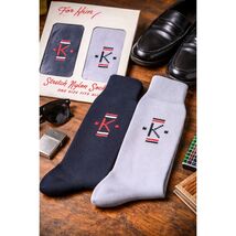 VTG Mid Century Nylon Monogram K Socks Rockabilly NOS - $44.95