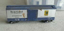 Vintage 1950s HO Scale Kit Built Wood Metal B&amp;O Sentinel 466096 Box Car #2 - £13.76 GBP