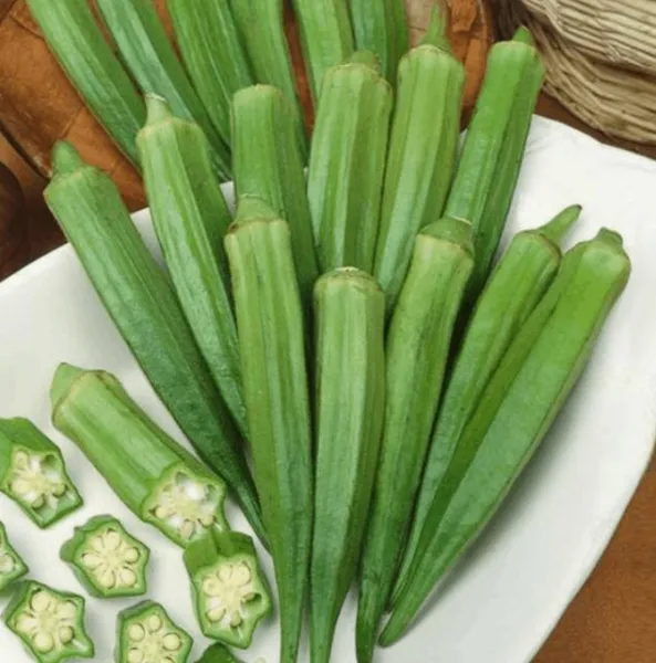 Okra Clemson Spineless Green 75 Vegetable Seed Organic Heirloom Non-Gmo Usa Gard - £6.21 GBP