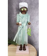 African American Spa Lady Girl Nutcracker Bath Robe Cucumbers Christmas ... - €30,73 EUR