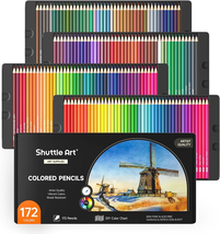 172 Colored Pencils,  Soft Core Color Pencil Set for Adult Coloring Books  - $52.78