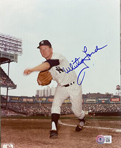 Whitey Ford Signé 8x10 New York Yankees Baseball Photo Bas - £100.02 GBP