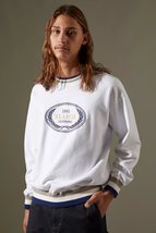New Urban Outfitters XLARGE Crew Neck Sweatshirt $99 MEDIUM White  - £48.35 GBP