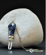 Blue Lapis Lazuli Angel Pendulum with Crystal Point - $49.95+