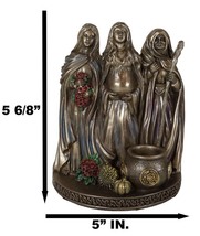 Sacred Phases of The Moon Triple Goddess Mother Maiden Crone Life Cycle Figurine - £35.96 GBP