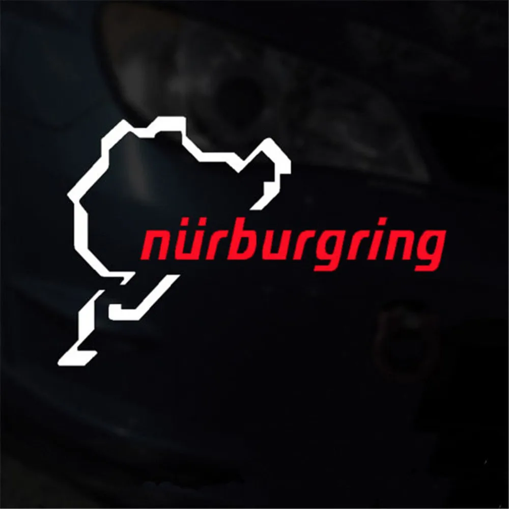 The Racing Track Nurburgring Sticker Funny Window Car Decal Sign Black W... - $72.35
