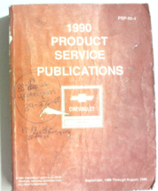1990 Chevrolet Product Service Publications Manual September 1989-August... - $15.80