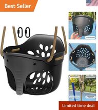 Heavy-Duty High Back Full Bucket Toddler Swing Seat with Locking Carabin... - $92.20