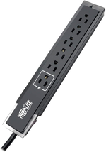 6 Outlet Surge Protector Power Strip, Black, 6Ft Cord, Tel/Fax/Modem Pro... - $80.86 CAD