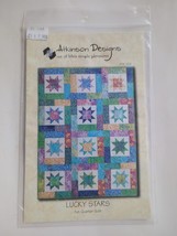 LUCKY STARS Quilt Pattern only, Atkinson Designs Fat Quarter Quilt ATK-129 - $12.34