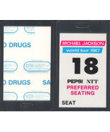 Michael Jackson OTTO Preferred Seating Pass from the 1987 Bad World Tour. - £7.61 GBP