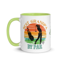 Personalized Coffee Mug 11oz | Best Grandpa By Par Golf Sunset Themed - £22.70 GBP