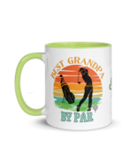 Personalized Coffee Mug 11oz | Best Grandpa By Par Golf Sunset Themed - $39.98 CAD