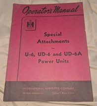 1951 International Harvester SPECIAL ATTACHMENTS U-6 UD-6 UD6A  Power Units - £13.39 GBP