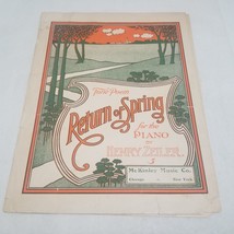 Return of Spring by Henry Zeiler Tone Poem 1906 Sheet Music - £8.74 GBP