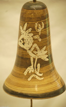 Pacific Stoneware Bell Art Pottery Wind Chime Copper Southwestern Design... - $24.74