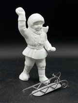 Dept 56 Winter Silhouette A Brand New Sled Porcelain Figurine - $24.74