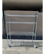 ULINE H-8275 Chrome Mobile Shelving 60 x 18 x 69&quot; 1000lbs Capacity, 4-Shelf - $112.20
