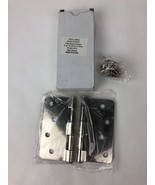 Emtek 9102414 Plain Bearing Hinges, 4 inch, 2.2mm 1/4” RdCr US14 Chrome ... - $12.99