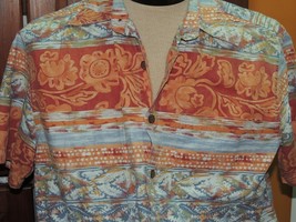 Men&#39;s MED The Territory Ahead Short Sleeve Shirt 100% Cotton Red Blue Or... - $14.39
