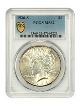1926-S $1 PCGS MS62 - $132.41