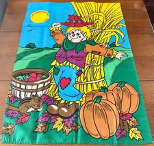 Large Flag Halloween Scarecrown Garden Yard Patio House Banner 39x28&quot; - £6.65 GBP