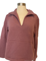 Banana Republic Purple V Neck Collared Long Sleeve Sweater Size L - $14.24