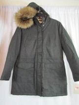 NWT Levi Strauss &amp; Co Parka Med Faux Fur Hood Sherpa Lined Zip and Snap Closure - £43.97 GBP