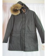 NWT Levi Strauss &amp; Co Parka Med Faux Fur Hood Sherpa Lined Zip and Snap ... - $56.99