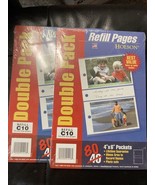 TWO Holson Refill Pages Double Pack 80 4”X6” Pockets Refill C10 Fits All... - $26.89 CAD