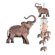 Elephant wind chimes free shipping red copper great gift about 35 inches... - $23.74