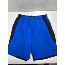 Nike Men&#39;s Athletic Shorts Blue Black Performance Dri-Fit Size Medium 8&quot;... - $19.95