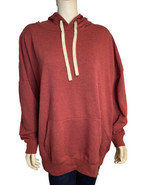 Buffalo David Bitton Red Fleece Hooded Pull Over Sweatshirt Size 2X, NWOT - $39.08 CAD