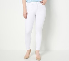Studio Park x Leah Williams 5-Pocket Skinny Jeans - White, Petite 10 - $19.79