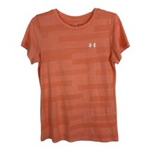 Under Armour Womens Shirt Size Small S Orange Loose Fit Short Sleeve Wor... - £13.48 GBP