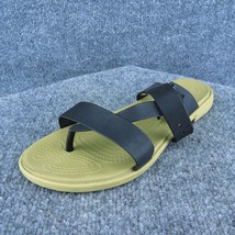 Crocs  Women Flip Flop Sandal Shoes Black Synthetic Size 8 Medium - £19.78 GBP
