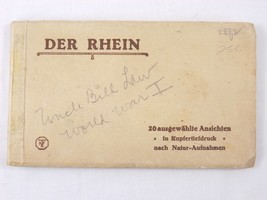 RARE Vintage Der Rhein &quot;The Rhine&quot;  Koln Postcard Book in Copperplate - WWI Era - £11.61 GBP